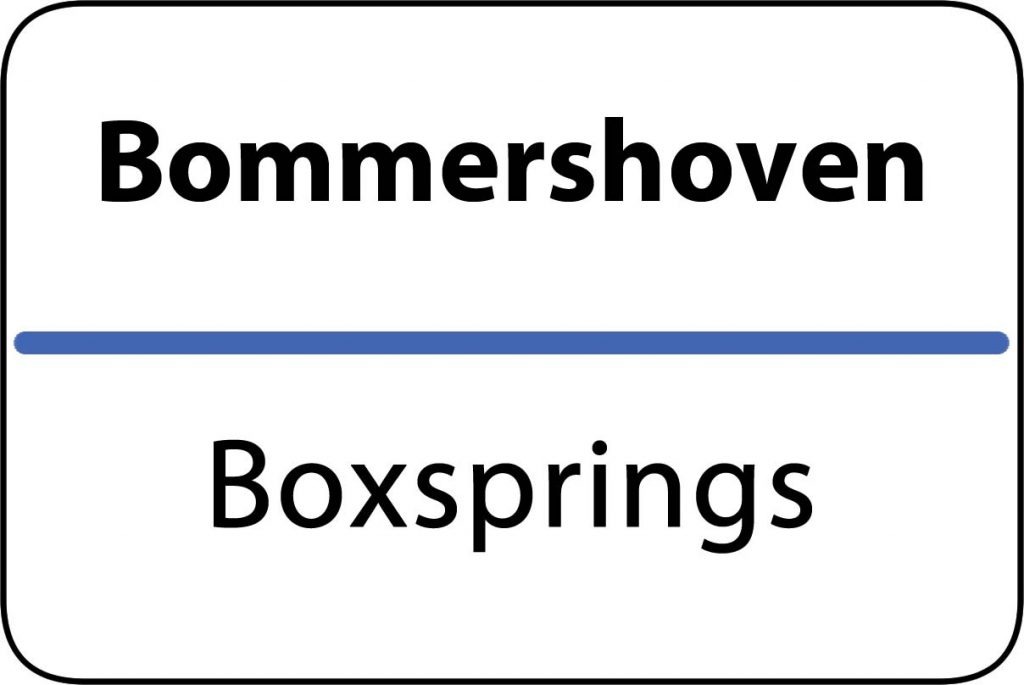 Boxsprings Bommershoven