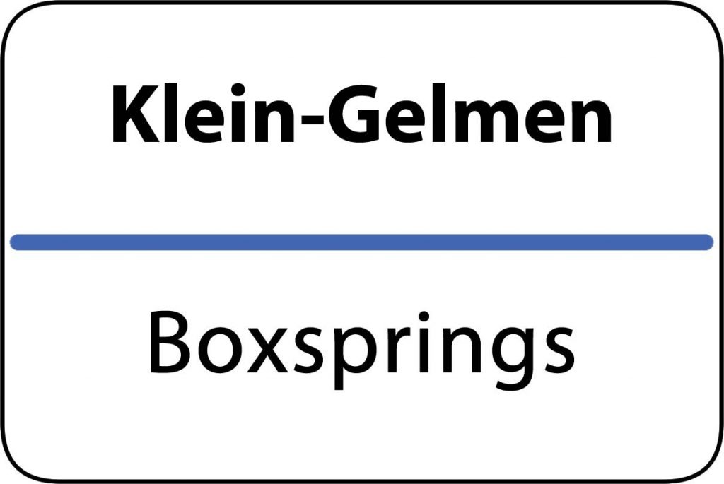 Boxsprings Klein-Gelmen